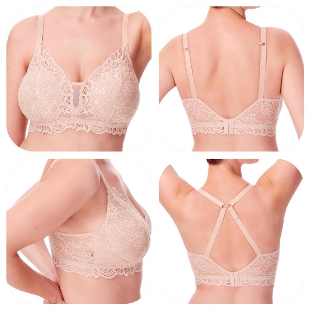 Bali XL beige desire lace wireless bralettes (2) - Picture 5 of 9